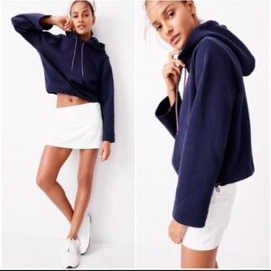 J crew cropped hoodie sweatshirt
